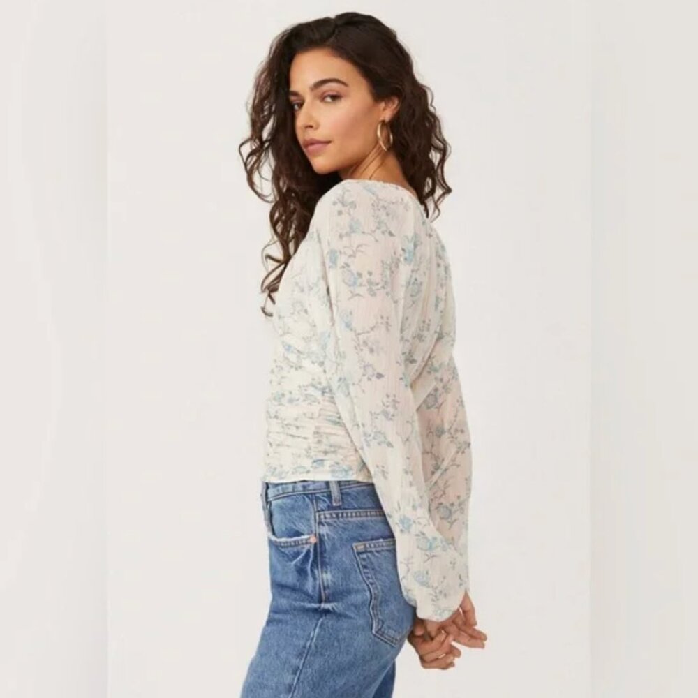 💎NEW: Free People - Vintage Floral Design Blouse - Picture 4 of 8